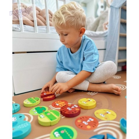 TOOKY TOY Jenga dla Dzieci Klocki Zwierzęta Gra Zręcznościowa TOOKY TOY Jenga dla Dzieci Klocki Zwierzęta Gra Zręcznościowa