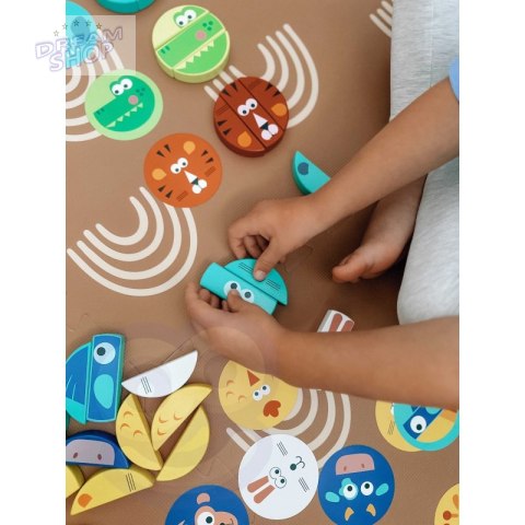 TOOKY TOY Jenga dla Dzieci Klocki Zwierzęta Gra Zręcznościowa TOOKY TOY Jenga dla Dzieci Klocki Zwierzęta Gra Zręcznościowa