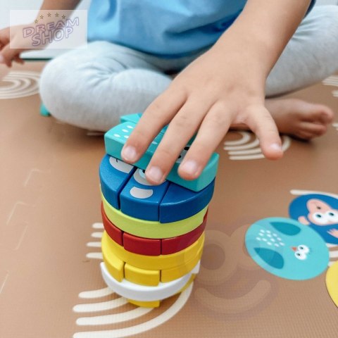 TOOKY TOY Jenga dla Dzieci Klocki Zwierzęta Gra Zręcznościowa TOOKY TOY Jenga dla Dzieci Klocki Zwierzęta Gra Zręcznościowa