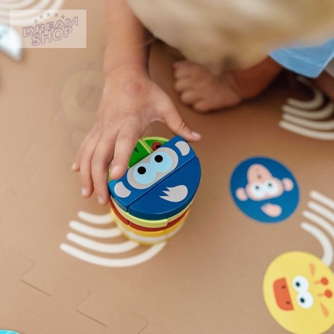 TOOKY TOY Jenga dla Dzieci Klocki Zwierzęta Gra Zręcznościowa TOOKY TOY Jenga dla Dzieci Klocki Zwierzęta Gra Zręcznościowa