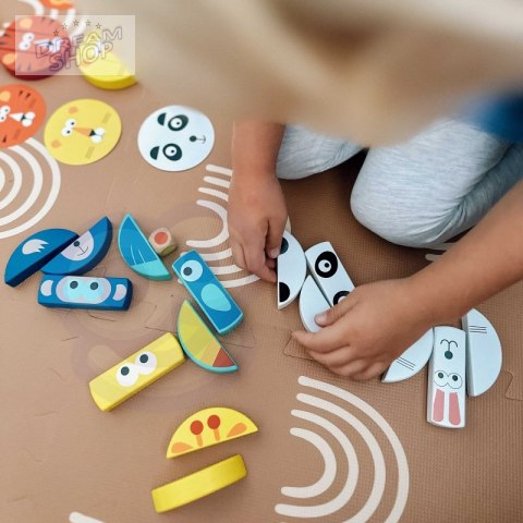 TOOKY TOY Jenga dla Dzieci Klocki Zwierzęta Gra Zręcznościowa TOOKY TOY Jenga dla Dzieci Klocki Zwierzęta Gra Zręcznościowa