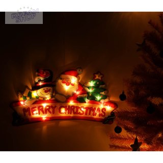 Lampki LED wisząca dekoracja świąteczna Merry Christmas 45cm