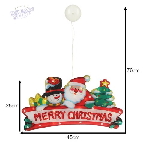 Lampki LED wisząca dekoracja świąteczna Merry Christmas 45cm Lampki LED wisząca dekoracja świąteczna Merry Christmas 45cm
