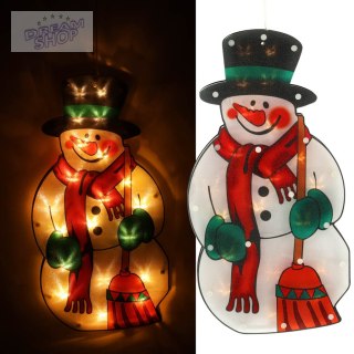 Lampki LED wisząca dekoracja świąteczna bałwan 45cm