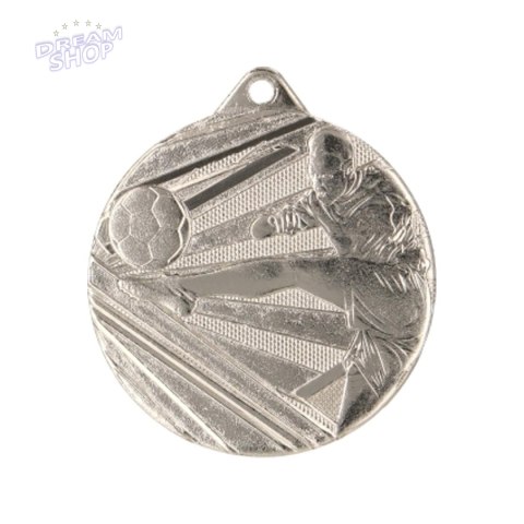 Medal 50mm stalowy srebrny piłka nożna ME001/S Medal 50mm stalowy srebrny piłka nożna ME001/S