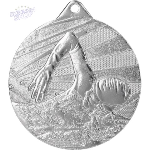 Medal 50mm stalowy srebrny - pływanie MMC7450/S Medal 50mm stalowy srebrny - pływanie MMC7450/S