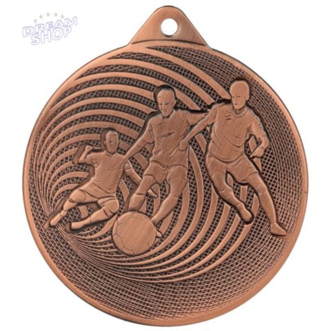 Medal Metalowy Piłka Nożna Fi 70 Mmc3070 - Brąz Medal Metalowy Piłka Nożna Fi 70 Mmc3070 - Brąz