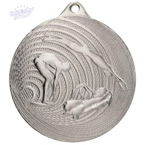 Medal Stalowy Pływanie Fi 70 Mmc3074 - Srebrny Medal Stalowy Pływanie Fi 70 Mmc3074 - Srebrny