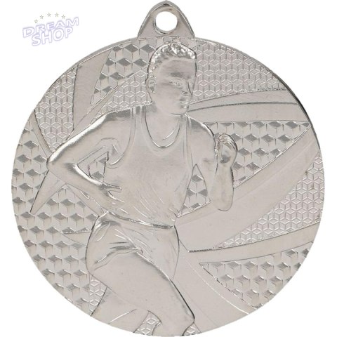 Medal srebrny - biegi - medal stalowy MMC6350/G Medal srebrny - biegi - medal stalowy MMC6350/G