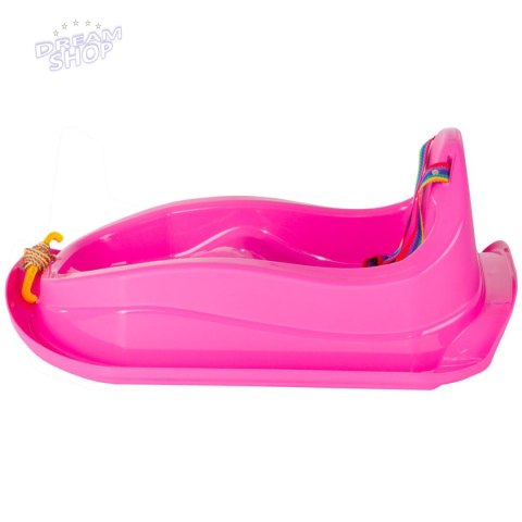 Sanki plastikowe mini bobek różowe Sanki plastikowe mini bobek różowe
