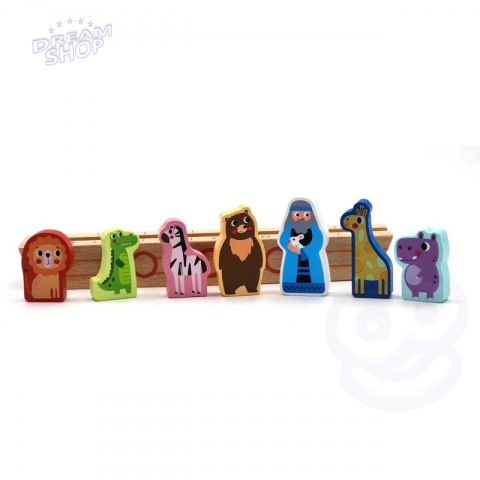 Tooky Toy Drewniana Arka Noego + Książeczka z Zagadkami Tooky Toy Drewniana Arka Noego + Książeczka z Zagadkami