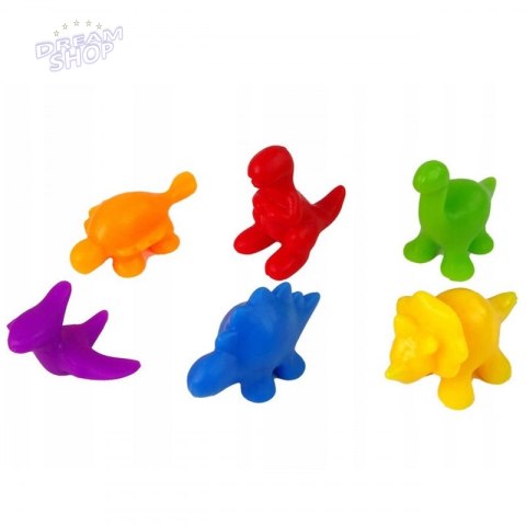 WOOPIE Gra Edukacyjna Sorter Kolorów Dinozaury 56 el. WOOPIE Gra Edukacyjna Sorter Kolorów Dinozaury 56 el.
