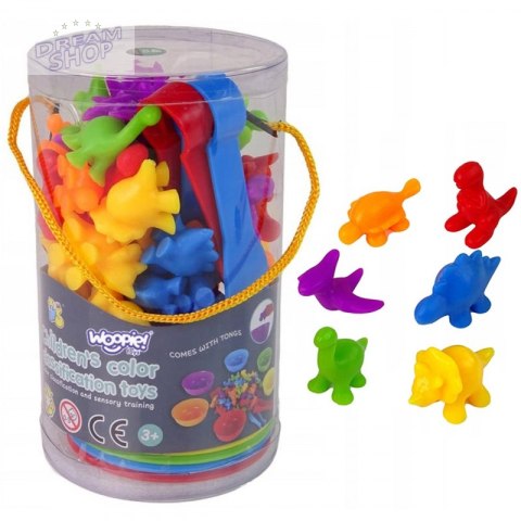 WOOPIE Gra Edukacyjna Sorter Kolorów Dinozaury 56 el. WOOPIE Gra Edukacyjna Sorter Kolorów Dinozaury 56 el.