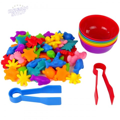 WOOPIE Gra Edukacyjna Sorter Kolorów Morska Kraina 64 el. WOOPIE Gra Edukacyjna Sorter Kolorów Morska Kraina 64 el.