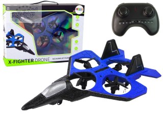 Samolot Dron RC Niebieski Myśliwiec Zdalnie Sterowany Pilot