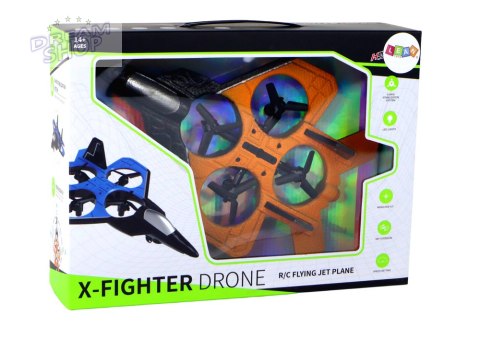 Samolot Dron RC Pomarańczowy Myśliwiec Zdalnie Sterowany Pilot Samolot Dron RC Pomarańczowy Myśliwiec Zdalnie Sterowany Pilot