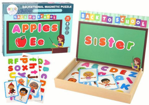 Zestaw Edukacyjnych Puzzli Magnetycznych Z Wielofunkcyjną Tablicą Zestaw Edukacyjnych Puzzli Magnetycznych Z Wielofunkcyjną Tablicą