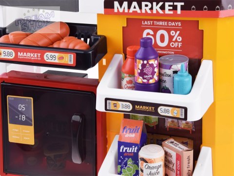 Duży sklep supermarket cukiernia kawiarenka + wózek akcesoria ZA4638 Duży sklep supermarket cukiernia kawiarenka + wózek akcesoria ZA4638