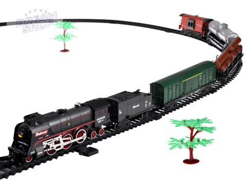 Kolejka elektryczna pociąg 185x99cm dymi paruje efekt dźwiękowy RC0622 Kolejka elektryczna pociąg 185x99cm dymi paruje efekt dźwiękowy RC0622