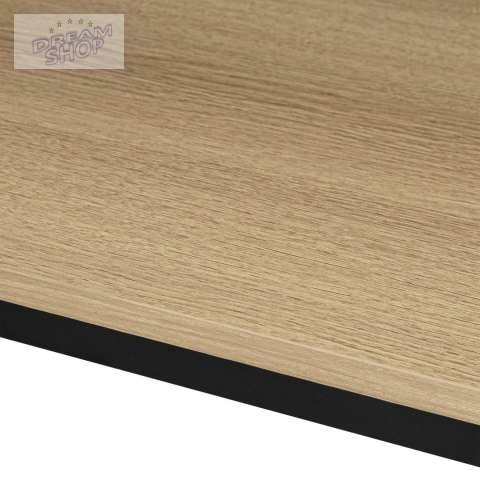 Biurko loftowe z półkami z nadstawką TROSA MODERN OAK