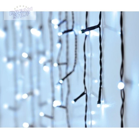 LAMPKI CHOINKOWE KURTYNA ŚWIETLNA ZEW 360 LED STEROWNIK TIMER ZIMNY BIAŁY KABEL TRANSPARENTNY LAMPKI CHOINKOWE KURTYNA ŚWIETLNA ZEW 360 LED STEROWNIK TIMER ZIMNY BIAŁY KABEL TRANSPARENTNY