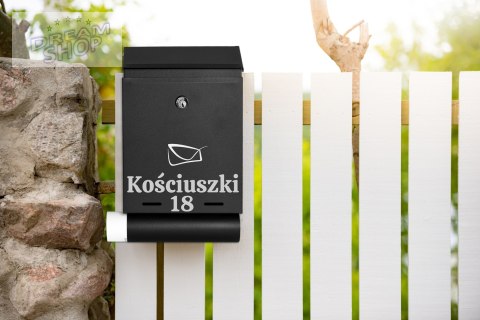 Skrzynka na listy HADVAR z napisem Skrzynka na listy HADVAR z napisem