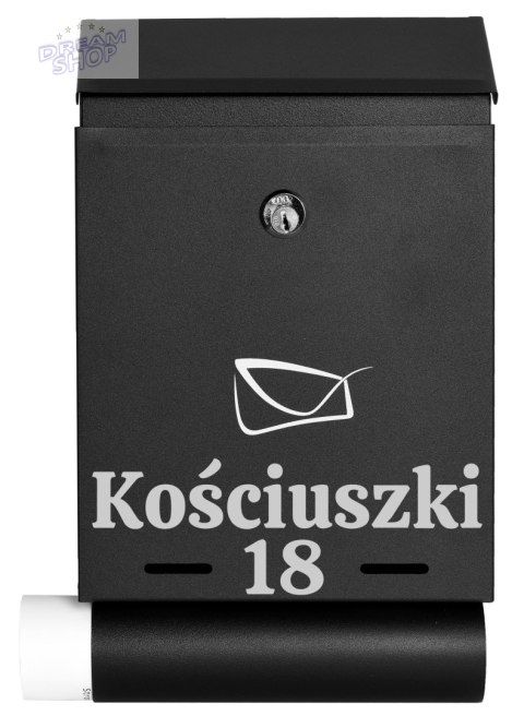 Skrzynka na listy HADVAR z napisem Skrzynka na listy HADVAR z napisem