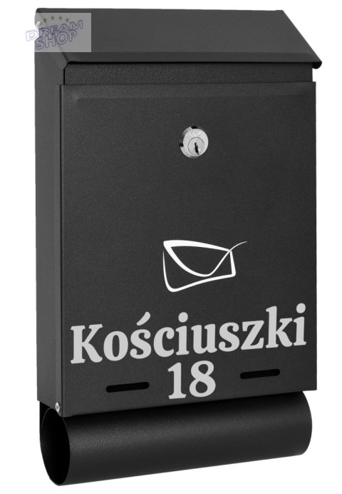 Skrzynka na listy HADVAR z napisem Skrzynka na listy HADVAR z napisem