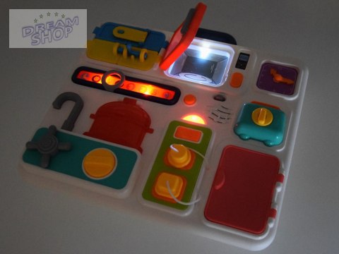 Tablica manipulacyjna kuchnia efekty dźwiękowe świetlne Montessori ZA4658 Tablica manipulacyjna kuchnia efekty dźwiękowe świetlne Montessori ZA4658