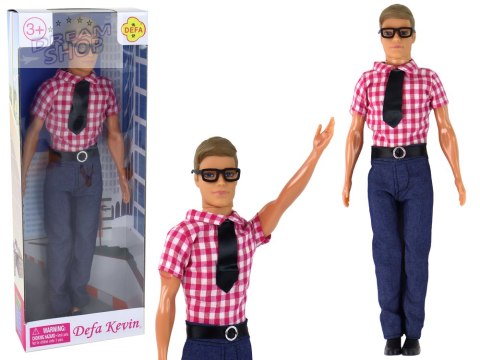 Lalka Dla Dzieci Mężczyzna Kevin Elegancki Strój Koszula Czerwona Lalka Dla Dzieci Mężczyzna Kevin Elegancki Strój Koszula Czerwona