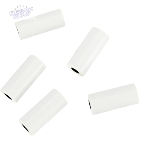 Rolki papier wkład samoprzylepny termiczny do mini drukarki 5,7cmx4,5m 5 sztuk Rolki papier wkład samoprzylepny termiczny do mini drukarki 5,7cmx4,5m 5 sztuk