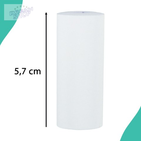 Rolki papier wkład termiczny do mini drukarki 5,7cmx4,5m 5 sztuk