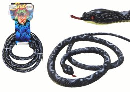 Sztuczny Gumowy Wąż Koralowy Czarny PVC