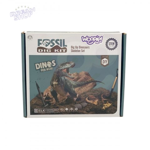 WOOPIE Wykopalisko 6w1 Dinozaur Szkielet Mały Archeolog WOOPIE Wykopalisko 6w1 Dinozaur Szkielet Mały Archeolog