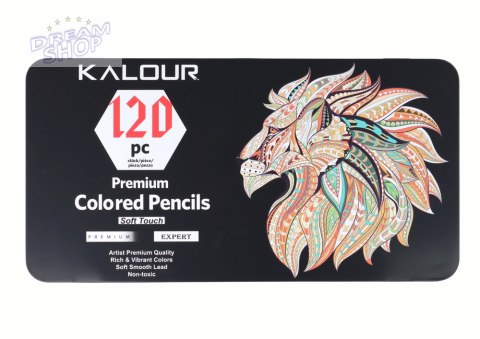 Zestaw Kredek Premium 120szt. Różne Odcienie Lista Kolorów Zestaw Kredek Premium 120szt. Różne Odcienie Lista Kolorów