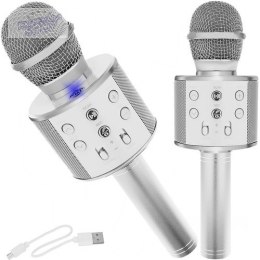 Mikrofon karaoke- srebrny Izoxis 22188