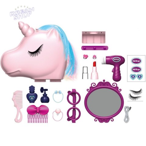 WOOPIE Toaletka dla Dziewczynki 2w1 Salon Piękności w Torebce Jednorożec WOOPIE Toaletka dla Dziewczynki 2w1 Salon Piękności w Torebce Jednorożec