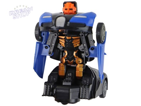 Samochód-Robot 2w1 Bugatti Niebieski Efekty Świetlne