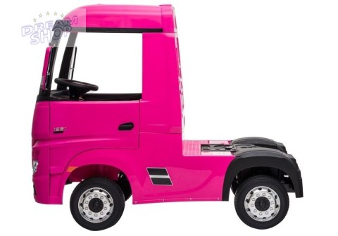 Auto Na Akumulator Mercedes Actros Różowy 4x4 Auto Na Akumulator Mercedes Actros Różowy 4x4