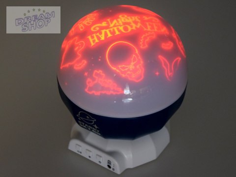 Lampka projektor RBG dinozaury jednorożce Halloween 3 wzory muzyka ZA4700 Lampka projektor RBG dinozaury jednorożce Halloween 3 wzory muzyka ZA4700