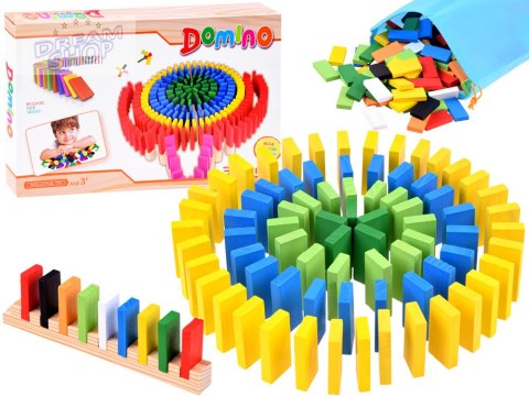 Drewniane kolorowe DOMINO klocki 300 ele ZA3861 Drewniane kolorowe DOMINO klocki 300 ele ZA3861