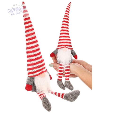 SKRZAT DEKORACYJNY SIEDZĄCY 30+10 CM Z CZAPKĄ I NÓŻKAMI W PASKI SKRZAT DEKORACYJNY SIEDZĄCY 30+10 CM Z CZAPKĄ I NÓŻKAMI W PASKI