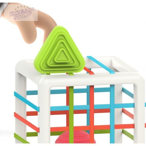 WOOPIE BABY Elastyczna Kostka Sensoryczna Sorter dla Dzieci Kolorowe Kształty WOOPIE BABY Elastyczna Kostka Sensoryczna Sorter dla Dzieci Kolorowe Kształty