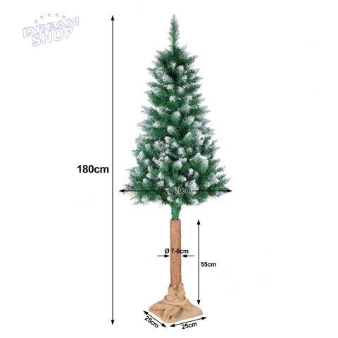 Choinka na pniu NOELA sosna 180 cm stojak Choinka na pniu NOELA sosna 180 cm stojak