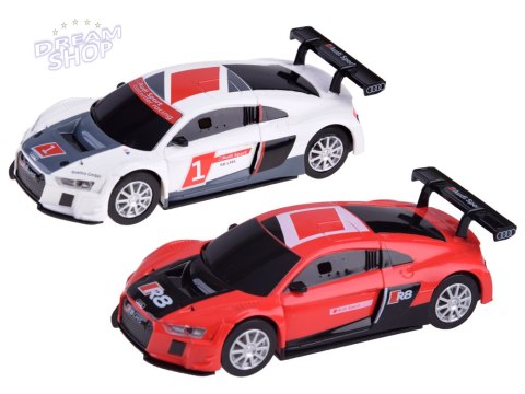 Elektryczny tor rajdowy wyścigowy samochodowy 2 auta AUDI 4,5m RC0619 Elektryczny tor rajdowy wyścigowy samochodowy 2 auta AUDI 4,5m RC0619
