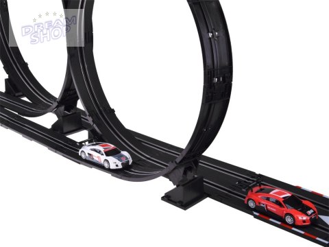Elektryczny tor rajdowy wyścigowy samochodowy 2 auta AUDI 4,5m RC0619 Elektryczny tor rajdowy wyścigowy samochodowy 2 auta AUDI 4,5m RC0619