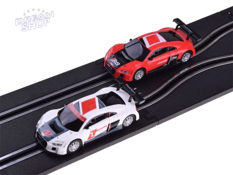 Elektryczny tor rajdowy wyścigowy samochodowy 2 auta AUDI 4,5m RC0619 Elektryczny tor rajdowy wyścigowy samochodowy 2 auta AUDI 4,5m RC0619