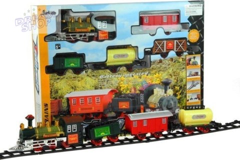 Kolejka elektryczna Train Set 4 wagony lokomotywa Kolejka elektryczna Train Set 4 wagony lokomotywa