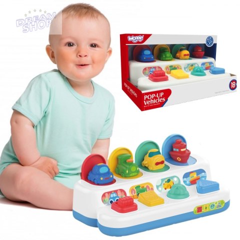 WOOPIE BABY Zabawka Edukacyjna Wyskakujące Pojazdy POP-UP WOOPIE BABY Zabawka Edukacyjna Wyskakujące Pojazdy POP-UP