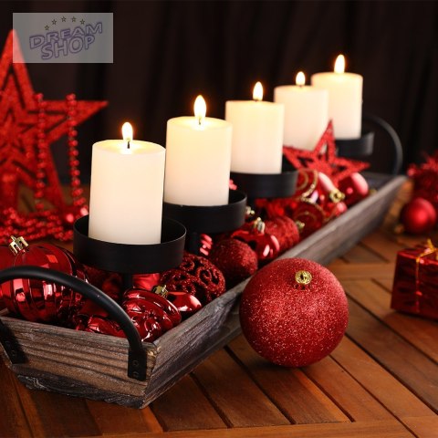 Zestaw bombek choinkowych REGALO CZERWONY 100 sztuk Zestaw bombek choinkowych REGALO CZERWONY 100 sztuk